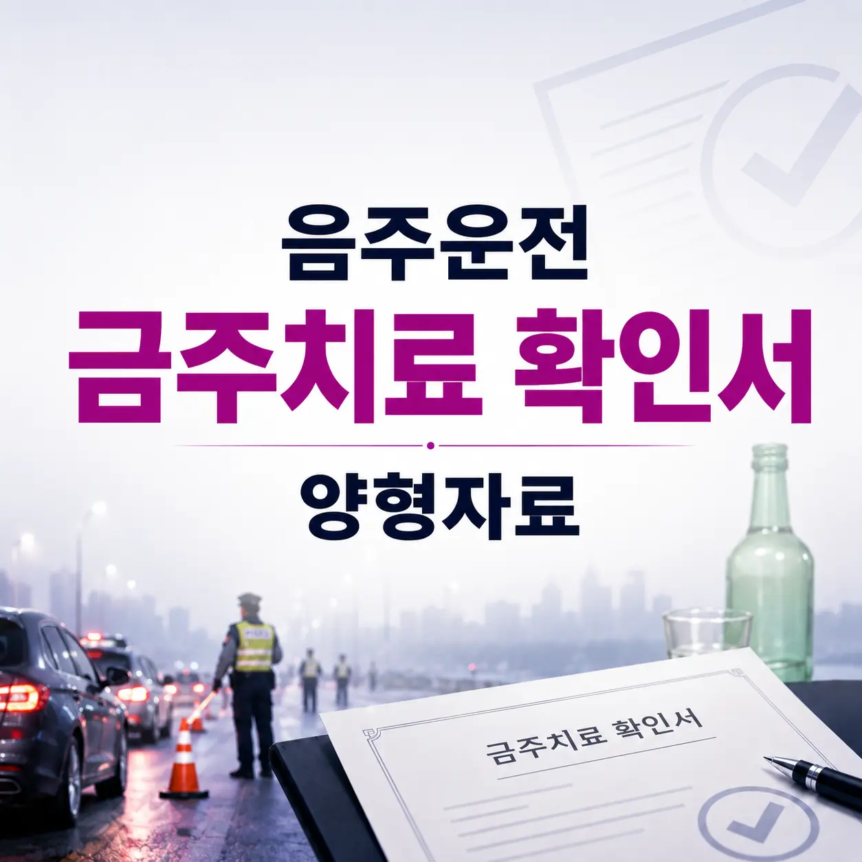 음주운전 양형자료 금주클리닉 치료 확인서에 대한 기초 정보 2026년판